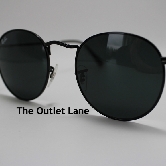 Model Display RayBan Round Metal All Black RB3447 - Picture 8 of 16